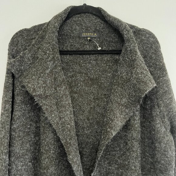 Joseph A Womens Open Front‎ Cardigan Sweater Marled Grey Size M/L Relaxed… - Picture 3 of 7